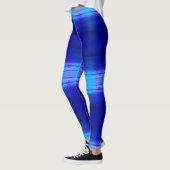 Hellblau gemustert leggings (Links)