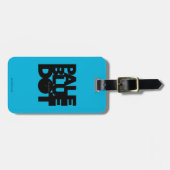 Hellblau Gepäckanhänger (Vorderseite horizontal)