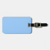 Hellblau Gepäckanhänger (Vorderseite horizontal)