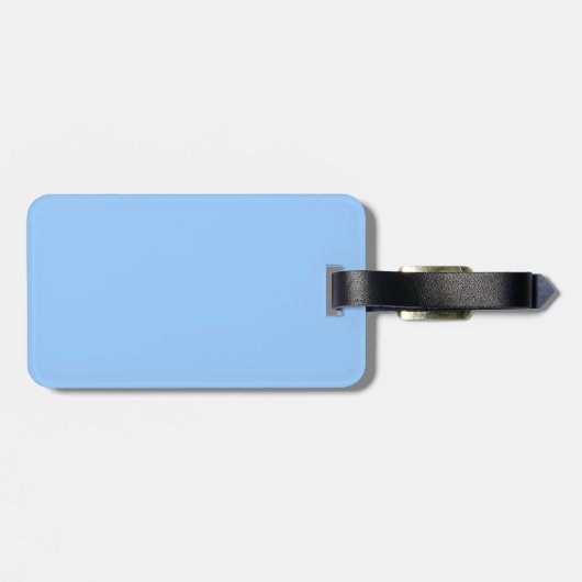 Hellblau Gepäckanhänger (Rückseite horizontal)