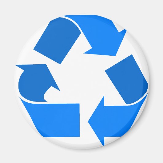 hellblau gerecycelt magnet (Vorne)