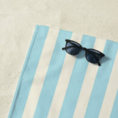 Hellblau gestreifter Strandtuch-Geschenk Strandtuch (Beispiel)