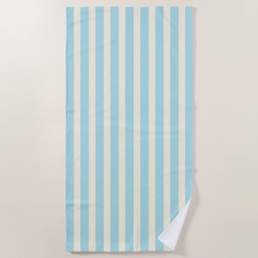 Hellblau gestreifter Strandtuch-Geschenk Strandtuch (Vorderseite)