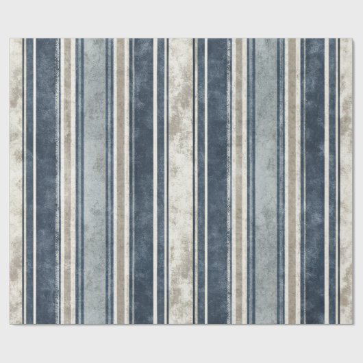 Hellblau gestreiftes Geschenkpapier mit Abnutzungs (Flach)
