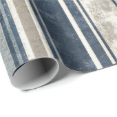 Hellblau gestreiftes Geschenkpapier mit Abnutzungs (Rolleneckpunkt)
