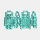 Hellblau glänzend, Quadrate oder Bild im Raster? Geschenkschachtel (Ungefaltet)