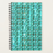 Hellblau glänzend, Quadrate oder Bild im Raster? Planer (Vorderseite)