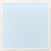 Hellblau Glasuntersetzer (Vorderseite)