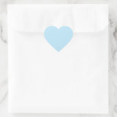 Hellblau Herz-Aufkleber (Tasche)