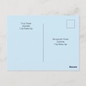 Hellblau Ich bin der Herr, der heilt Bibelvers Postkarte (Rückseite)