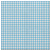 Hellblau kariert mit Gingham-Muster   Stoff (Nahaufnahme)