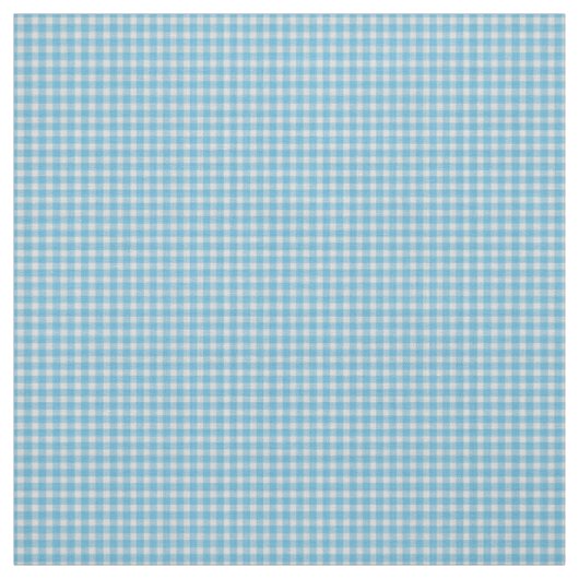Hellblau kariert mit Gingham-Muster   Stoff (Muster)