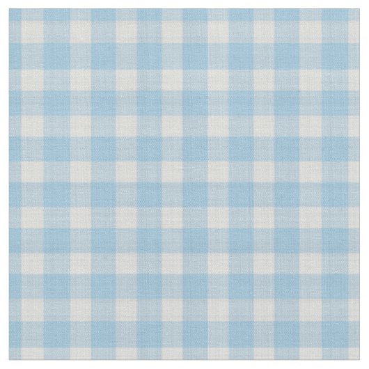 Hellblau kariert mit Kornblumenblau Stoff (Nahaufnahme)