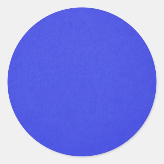 Hellblau, kräftig, runder aufkleber (Vorderseite)
