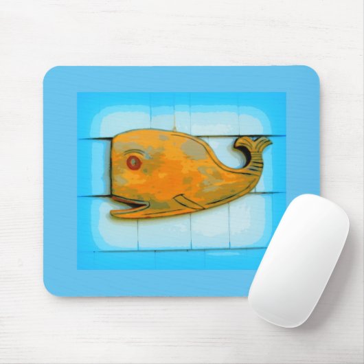 Hellblau lächeln mousepad (Mit Mouse)