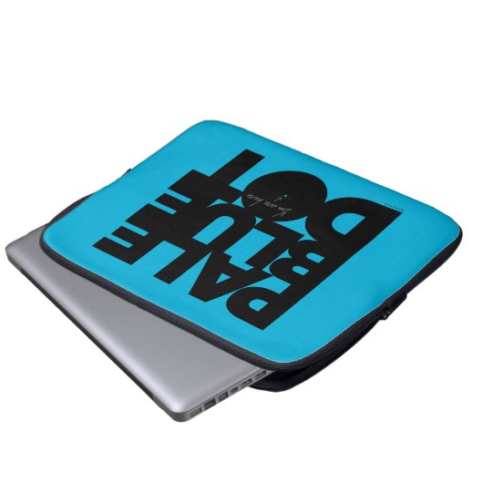 Hellblau Laptopschutzhülle (Vorne Knopf)