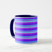 Hellblau lila violett gestreift tasse (Vorderseite Links)