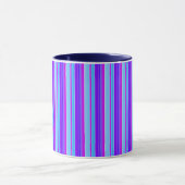 Hellblau lila violett gestreift tasse (Zentrum)
