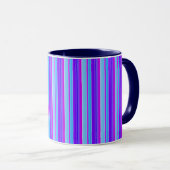 Hellblau lila violett gestreift tasse (VorderseiteRechts)