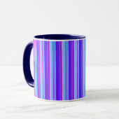 Hellblau lila violett gestreift tasse (Vorderseite Links)