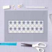 Hellblau mit Blumen Seidenpapier (Handwerk)