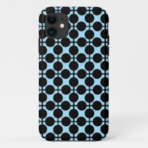 Hellblau mit schwarzer geometrischer Case-Mate iPhone hülle