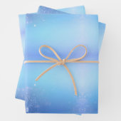 Hellblau mit Sprinklen Geschenkpapier Set (Beispiel)