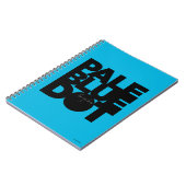 Hellblau Notizblock (Linke Seite)