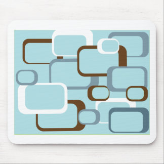 hellblau rückwärts Quadrat Mousepad