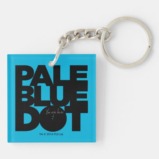 Hellblau Schlüsselanhänger (Rückseite)