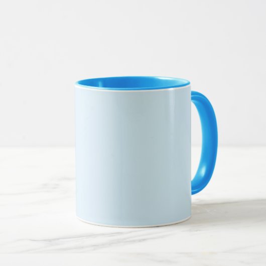 Hellblau Tasse (VorderseiteRechts)