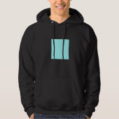 Hellblau Türkis Solid Color Einfache Farbpalette Hoodie (Vorderseite)