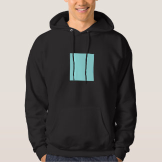 Hellblau Türkis Solid Color Einfache Farbpalette Hoodie
