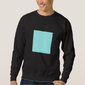 Hellblau Türkis Solid Color Einfache Farbpalette Sweatshirt (Vorderseite)