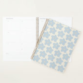 Hellblau und cremefarbene Retro-Blume Planer (Anzeige)