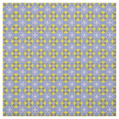 Hellblau und gelb Abstrakt Stoff (Muster)