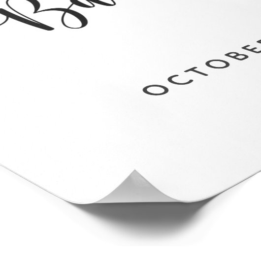 Hellblau und goldfarben Kinderdusche Poster (Ecke)