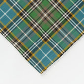Hellblau und grün Kariert Dowling Tartan Fleecedecke (Ecke)