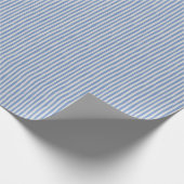 Hellblau und Hellgrau schräge Streifen Geschenkpapier (Ecke)