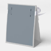 Hellblau und hellgraue Gesichtsbox Geschenkschachtel (Rückseite)