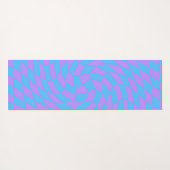 Hellblau und Lavendelkarton Yoga Mat Yogamatte (Rückseite (Horizontal))