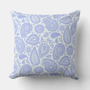 hellblau und lavender, Set blassweiß Kissen
