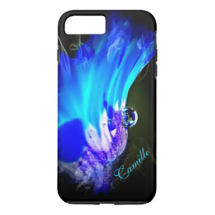 Hellblau und Lila Blume Case-Mate iPhone Hülle