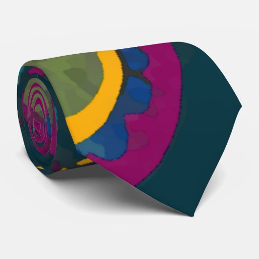 Hellblau und lila krawatte (Gerollt)