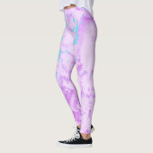 Hellblau und Lila Leggings (Links)