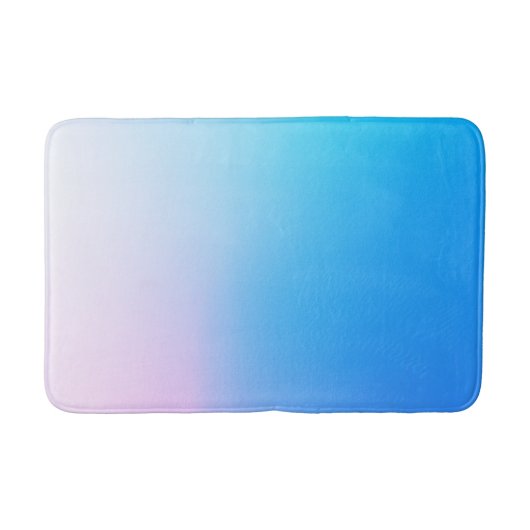 Hellblau und rosa badematte (Vorderseite)