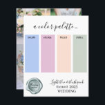 Hellblau und rot rosa Hochzeitsfarben Palette C<br><div class="desc">Hellblau und rot rosa Hochzeitsfarben Palette Karte 2023</div>