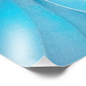 Hellblau und Silberrad Fotodruck (Ecke)