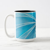 Hellblau und Silberrad Zweifarbige Tasse (Links)