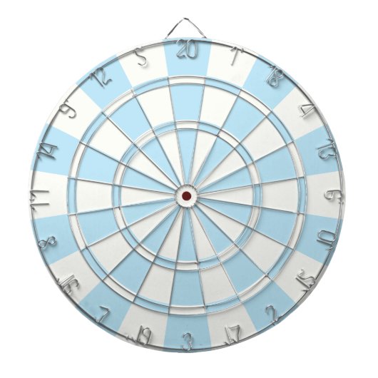 Hellblau und weiß dartscheibe (vorne)